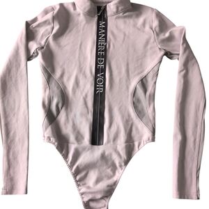 Maniere De Voir Light Pink Bodysuit